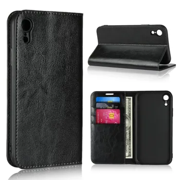 

Business Mobile Phone Cover Flip Fundas Coque Case For Apple iPhone XR Case Wallet Luxury Leather Card Slots