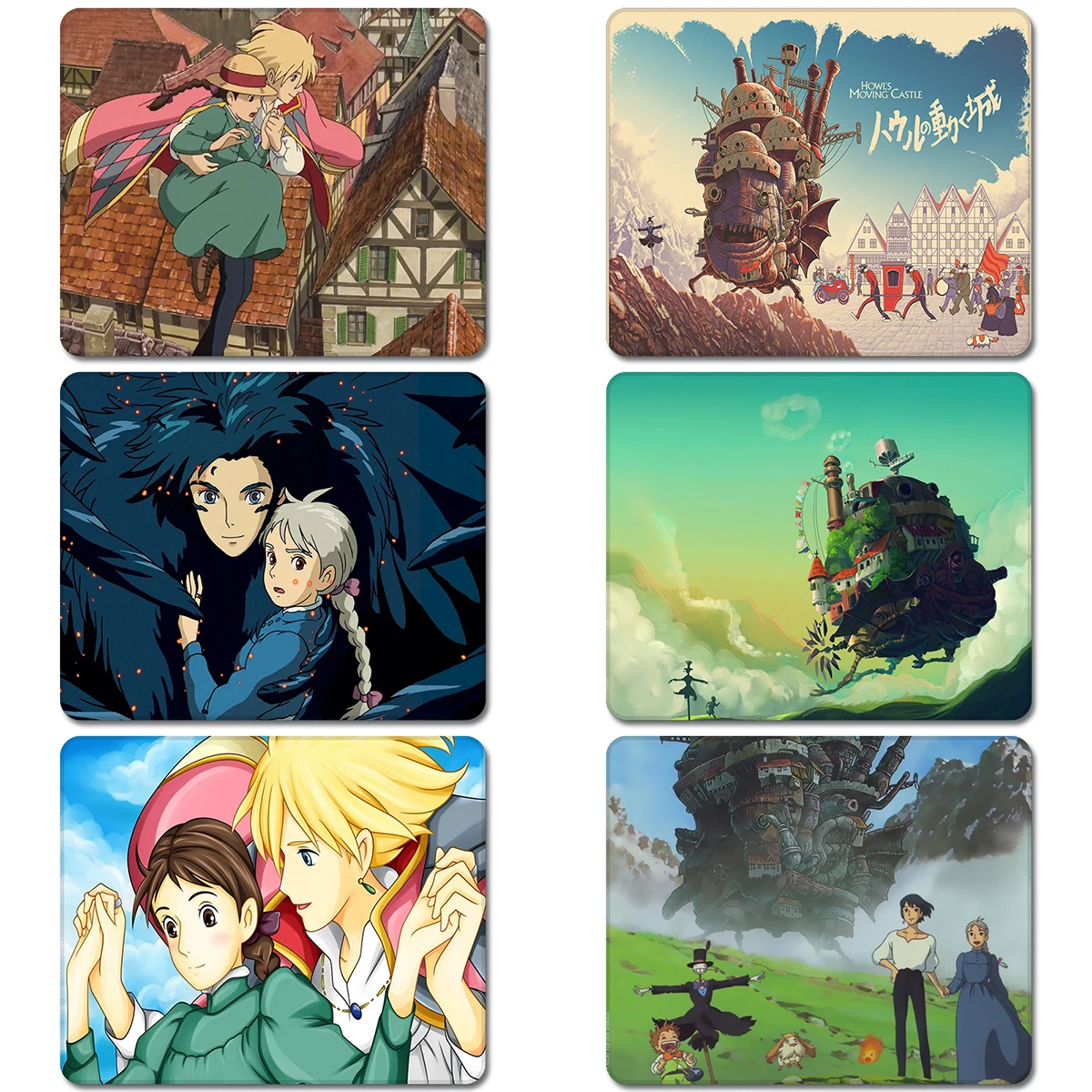 

Hayao Miyazaki Howl's Moving Castle Japanese Anime Nature Rubber Table Mouse Pad Laptop Computer Enclosure Mousepad Mat