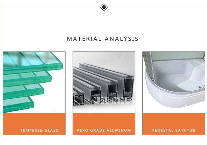 A6 роскошная ванная комната Паровая душевая комната закаленный стеклянный паровой душ корпуса Бытовая душевая комната 110 V/220 V 3000W(120*85*215 cm