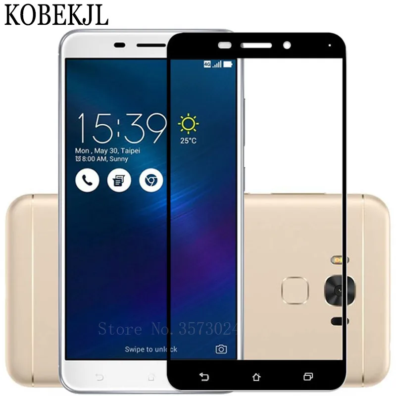 Закаленное стекло с полным покрытием для Asus Zenfone 3 Max ZC553KL защита экрана ZC 553KL