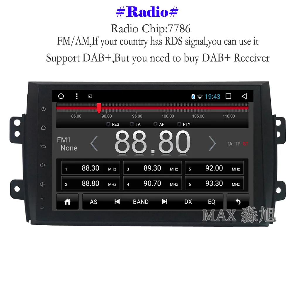 Clearance MAX GPS Navigation System Android 8.1.0 Car DVD For Suzuki SX4 2006 -2013 Car Radio RDS Bluetooth Call 4G WiFi SWC Free Map 3