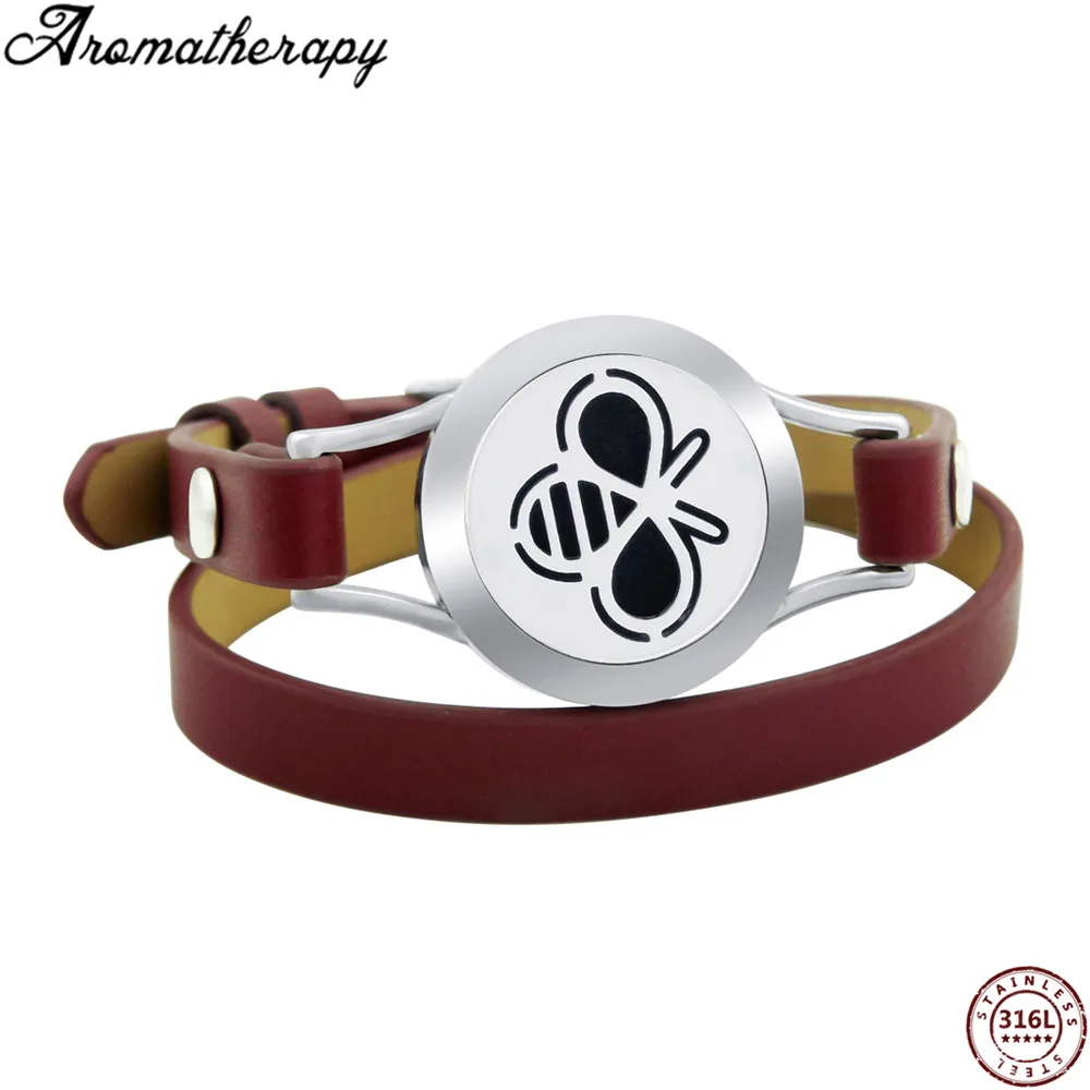 AS-008 aromatherapy leather bracelets (25)
