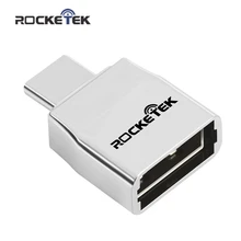 Rocketek Высокое качество USB 2,0 для type c OTG адаптер алюминиевый телефон тип-c аксессуары разъем для Xiaomi Oneplus LG Nexus 5X6 P