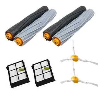 

2 Set Debris Extractor brush +2 HEPA Filter +2 Side Brush Kit For iRobot Roomba 800 870 880 980 Vacuum Cleaner Accessories Parts