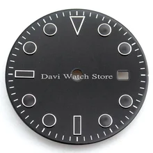 Bliger 28,5 мм/31,5 мм черный циферблат подходит Ming zhu 2813/3804, Miyota 82 серии мужские часы