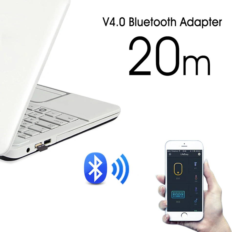 Oppselve беспроводной USB Bluetooth адаптер 4,0 Dongle Музыка Звуковой приемник Adaptador передатчик Bluetooth для компьютера PC ноутбук