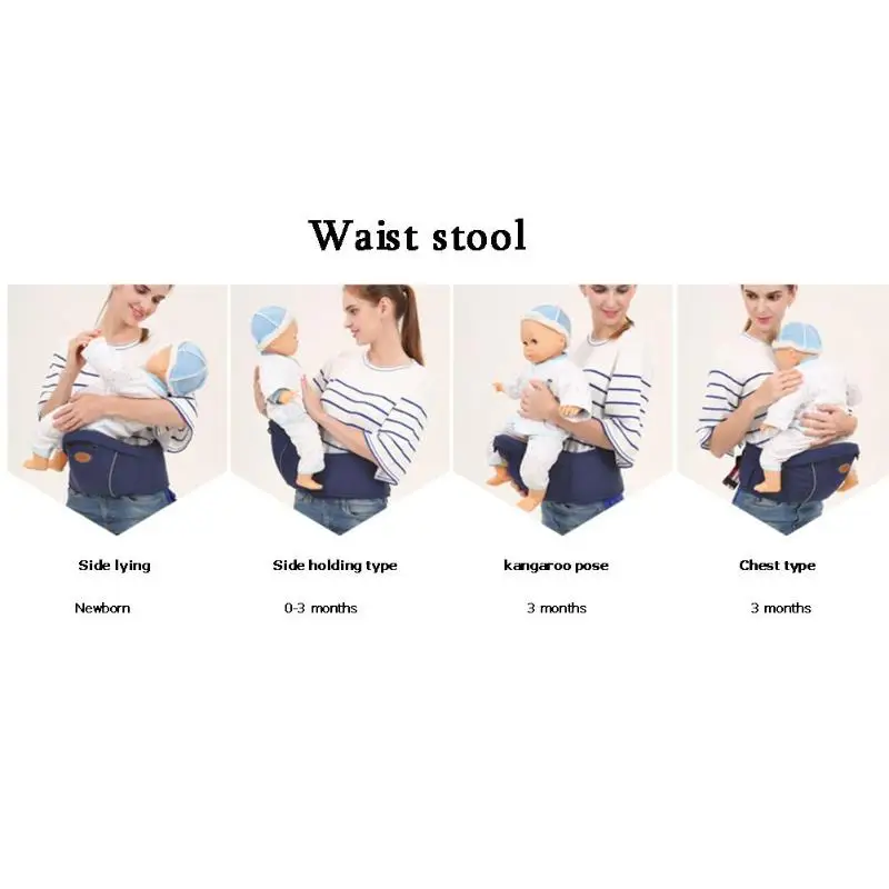 Эргономичный слинг Хипсит (пояс для ношения ребенка) Младенцы Hipseat Регулируемая перевязь ремень