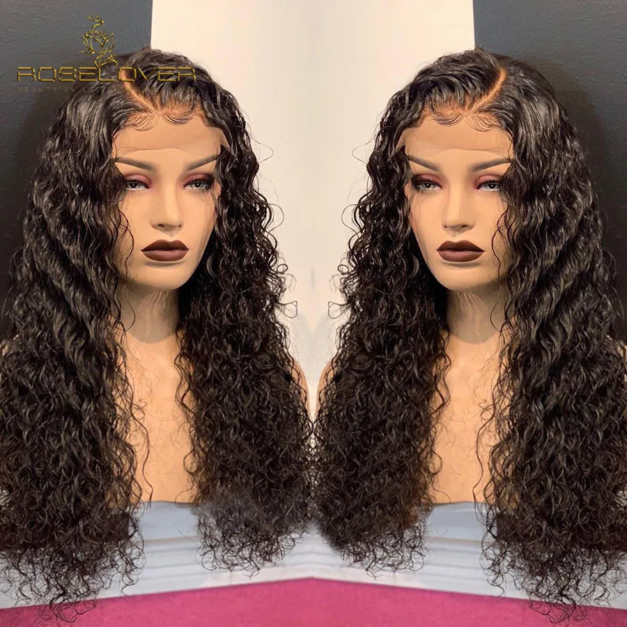 

Glueless 360 Lace Frontal Wig Pre Plucked with Baby Hair Curly Human Hair Wigs Brazilian Remy Hair Lace Front Wig Bleached Knots