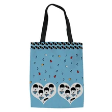 Холщовая Экологичная сумка для мамы, сумка для покупок, модная женская сумка с принтом, сумка для книг, сумки на плечо