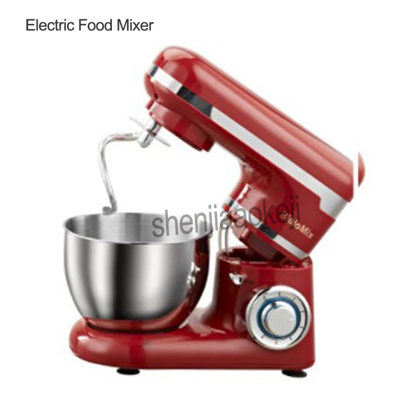 Stainless Steel 6-speed Household Electric Food Stand Mixer Egg Whisk Dough Cream Blender Kitchen Appliance 4L 1200W  220-240v