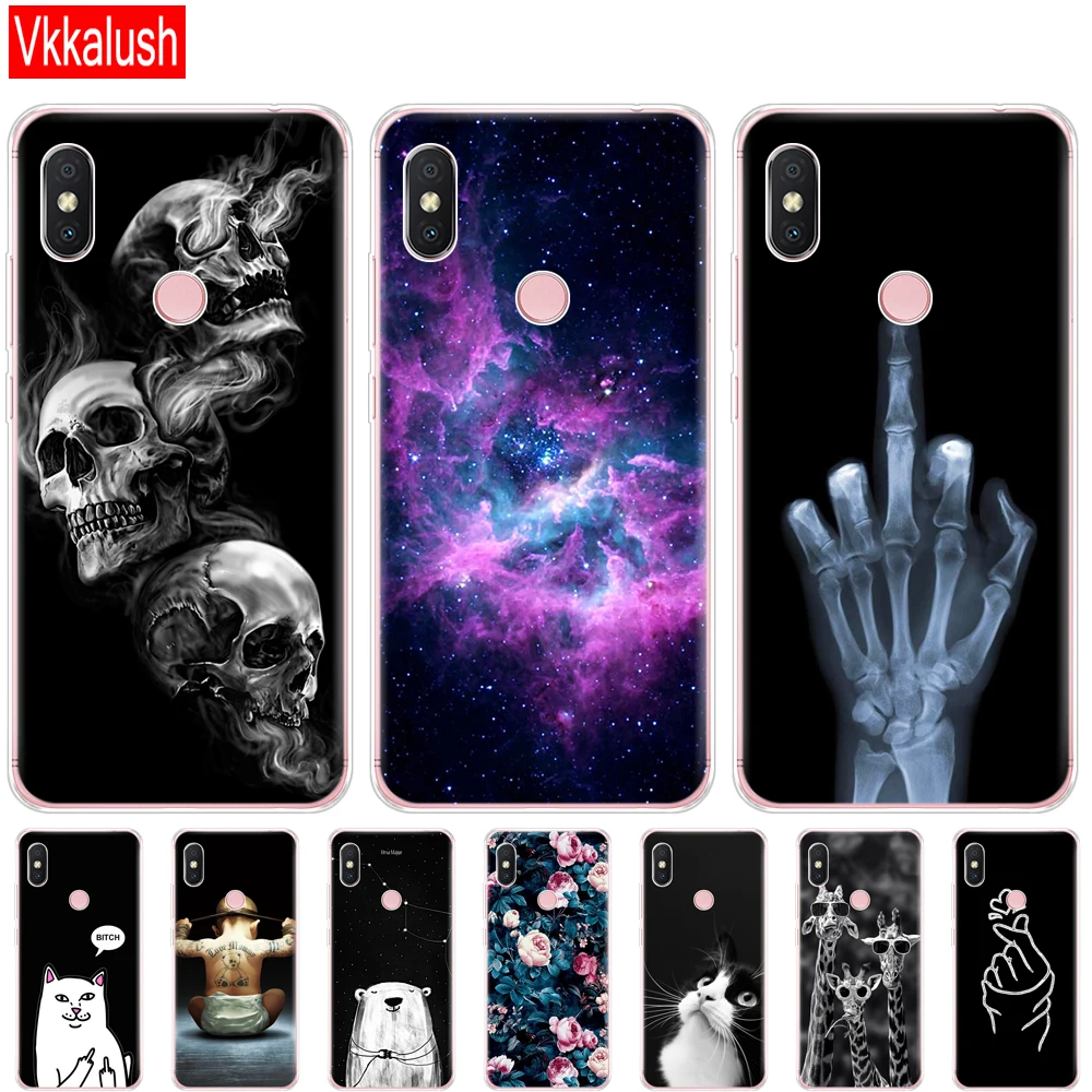 Case For Xiaomi Redmi S2 Case Y2 Back Cover Silicon Phone Cases Xiaomi Redmi Y2 Bumper redmi S2 Coque Full Protection Soft Cat