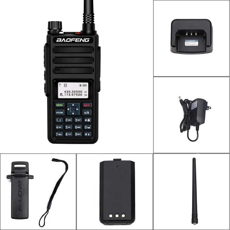 Baofeng DM-1801 Dual Band Dual Time slot DMR цифровой/аналоговый 2Way радио 136-174/400-470 МГц 1024 Каналы Ham иди и болтай Walkie Talkie DMR - Цвет: Цвет: желтый