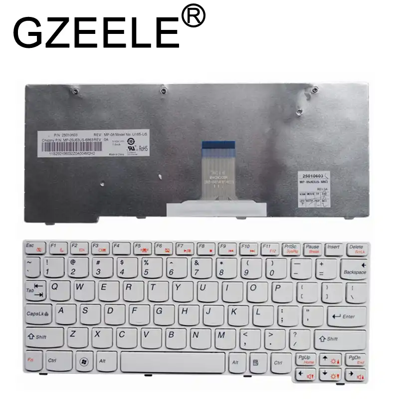 Magideal Keyboard For Lenovo Ideapad U160 U165 S0 S5 Us Black Components Replacement Parts Replacement Keyboards