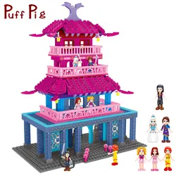 2 типа Друзья Девушки серии древняя Принцесса замок создатель строительные блоки Brinquedo Jouet город цифры подарки игрушки для детей