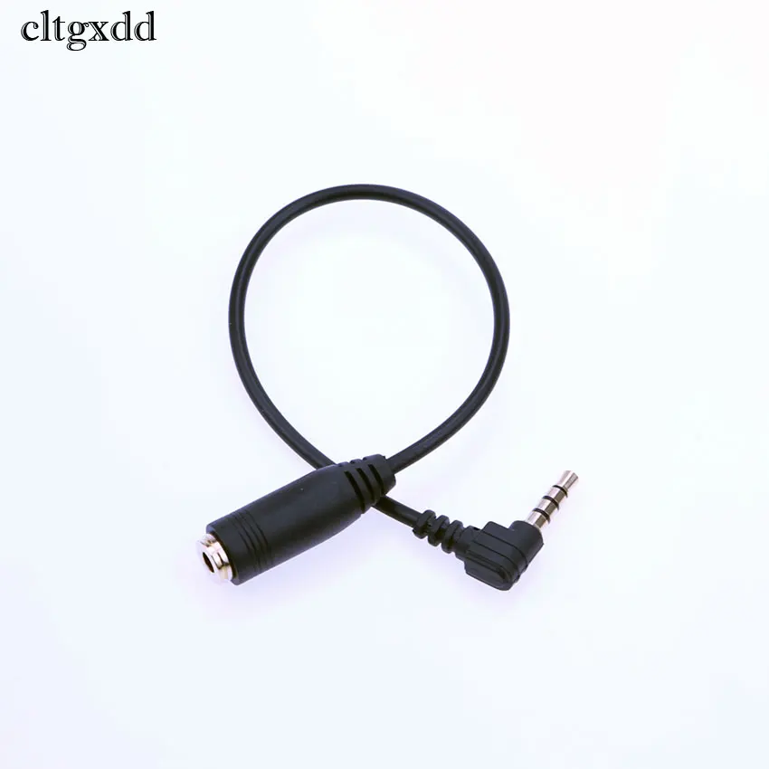 cltgxdd 1pc Black 3.5mm Angle CTIA to OMTP Audio Headphones Handsfree Earphones Converter Cable | Компьютеры и офис