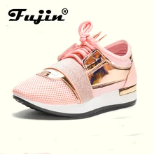 Fujin New 2018 Spring Fashion font b Women b font Casual Shoes Pu Leather Platform shoes