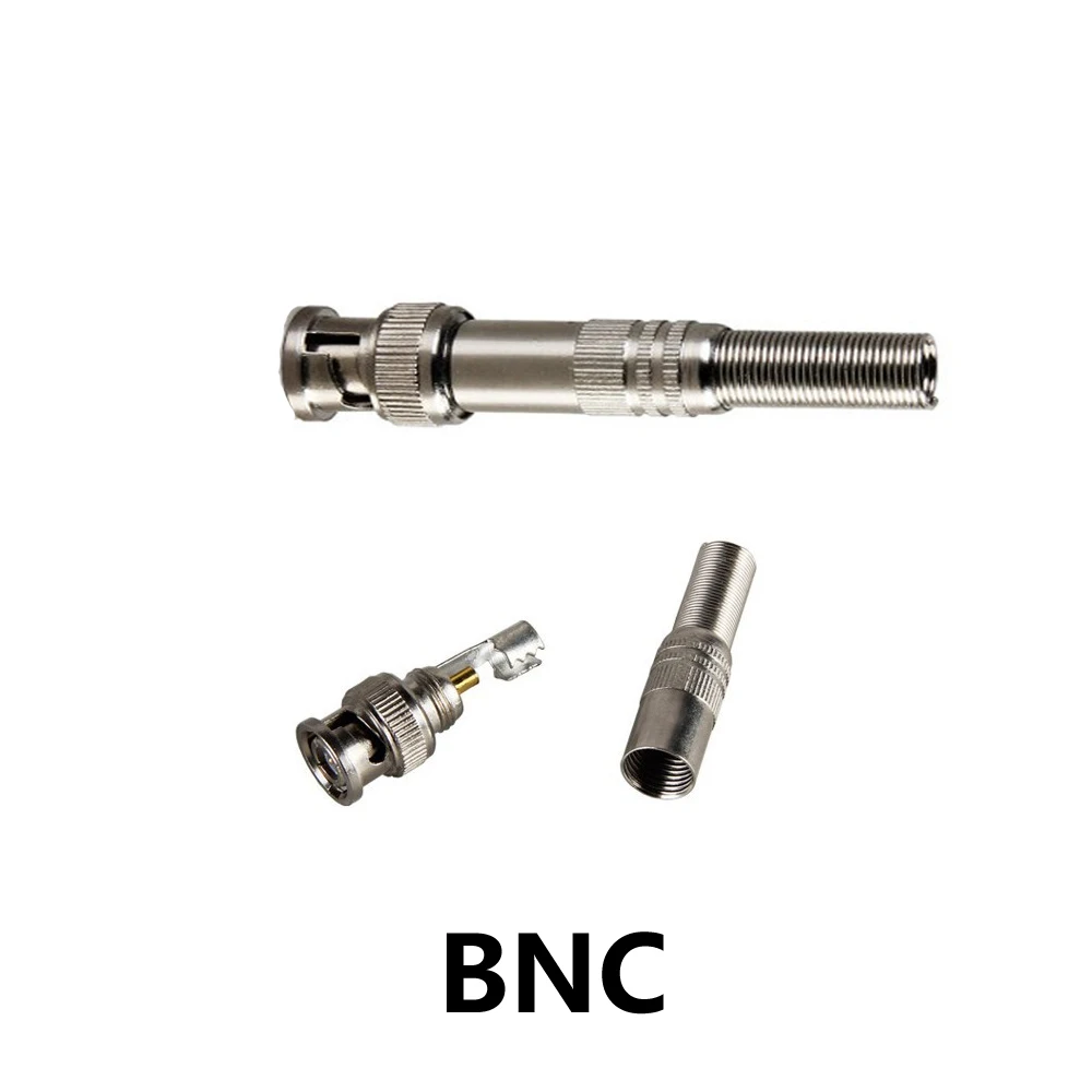 

Free Shipping YUNWYE 2016 new 20pcs Gold BNC Male Video Plug Coupler Connector to screw for RG59 Cable Adapter