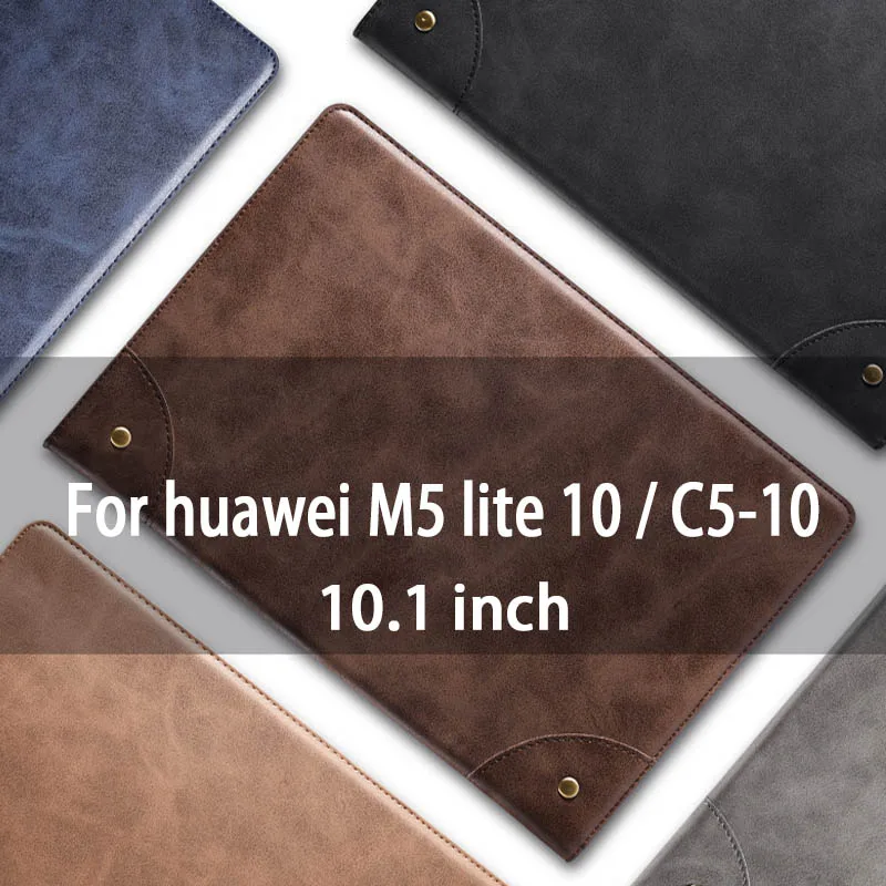 Для huawei MediaPad M5 Lite 10 BAH2-W19/L09/W09 Чехол Ультра Тонкий ретро чехол из искусственной