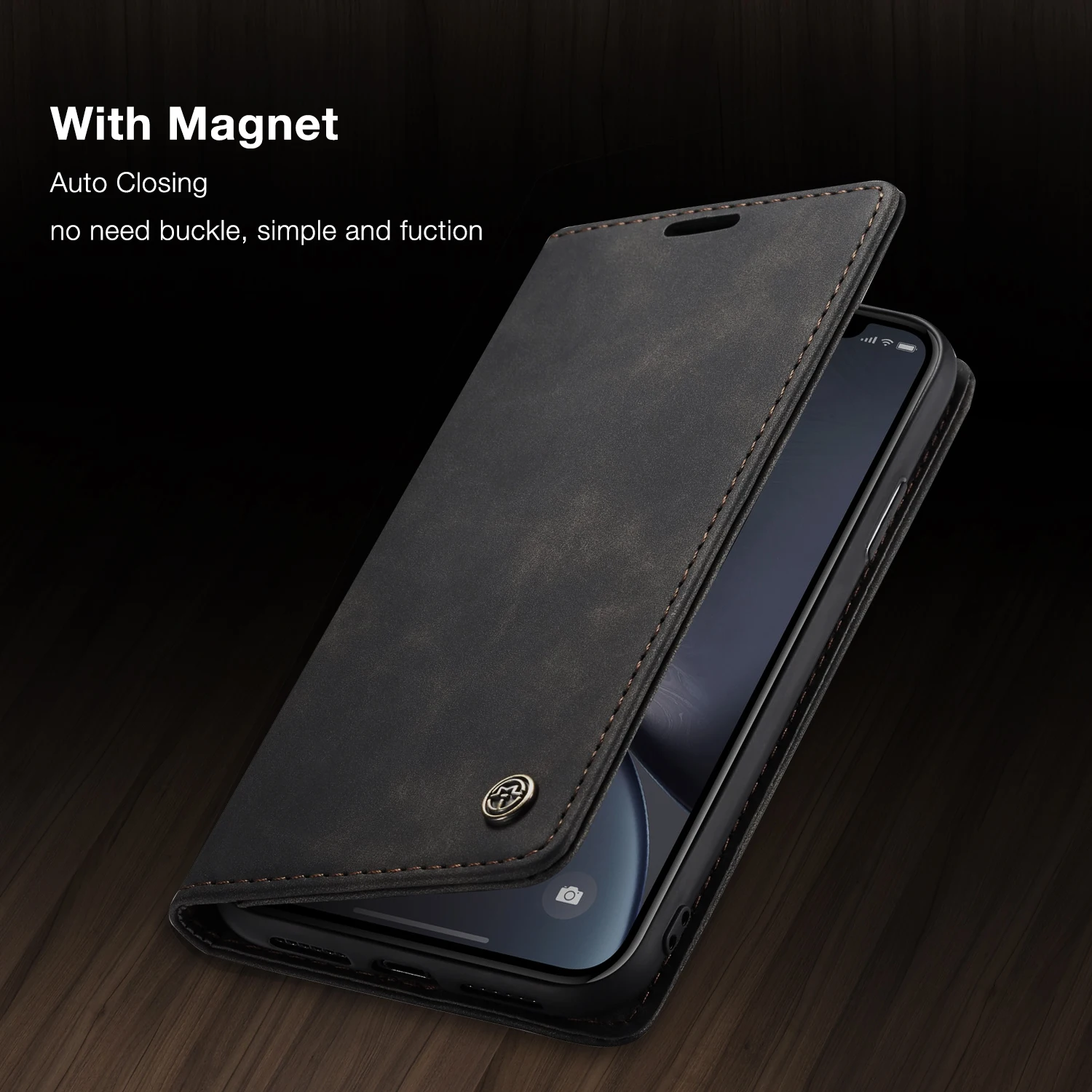 Брендовый Роскошный Матовый кожаный чехол для iPhone X XS MAX XR 6 6s 7 8 Plus 5S SE Авто Магнитный флип-чехол-кошелек XS MAX