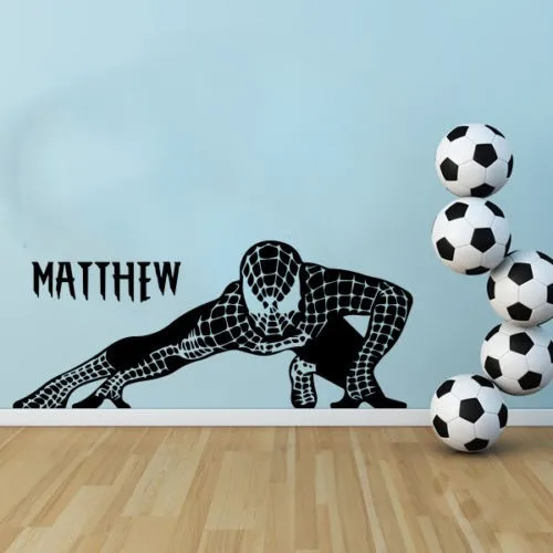 Vinyl Wall Decals Spider Man Superhero Decal Removable Vinyl Art Home