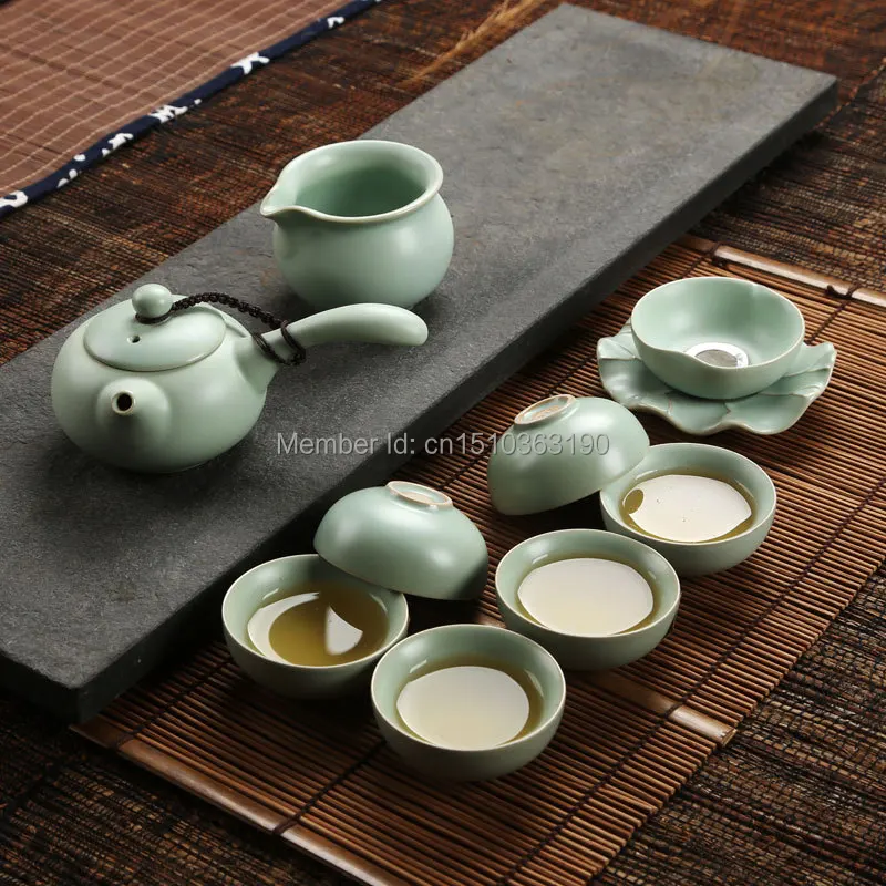 Chinese gift shopping DEHUA tea cup chengyi high quality Japanese tea pot,six tea cups gift box