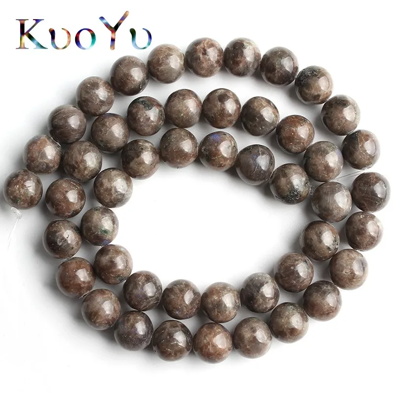 

Natural Stone African Labradorite Beads Round Loose Spacer Beads 15''Strand/Inches 4/6/8/10mm For Jewelry Making DIY Bracelets
