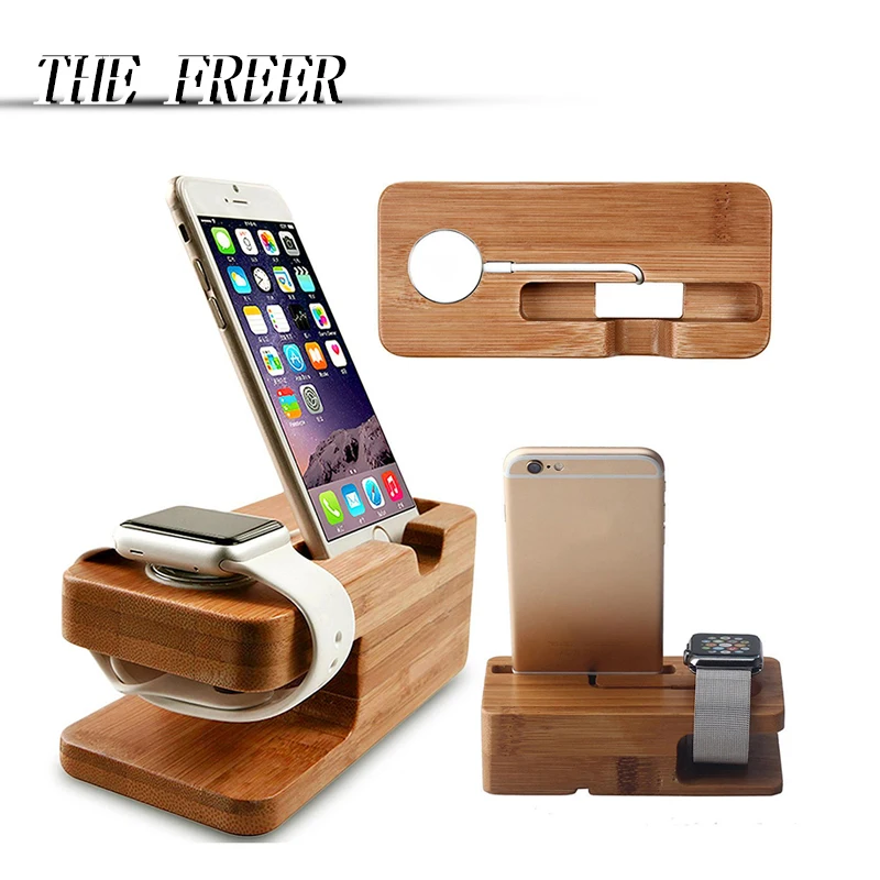 Wood Charger Station for Apple Watch Charging Dock Station Charger Stand Holder for iPhone 5s 6 Dock Stand Cradle Holder Wood Charger Station for Apple Watch Charging Dock Station Charger Stand Holder for iPhone 5s 6 Dock Stand Cradle Holder