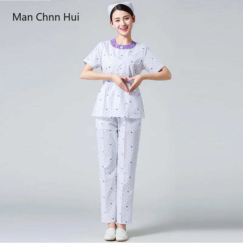 Medical Uniform Set Summer Short Sleeve Beauty Workwear Dentist
