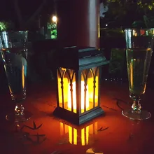 Солнечная энергия Водонепроницаемая светодиодная свеча свет садовый газон декор для дорожек и улиц подвесной фонарь лампа HVR88