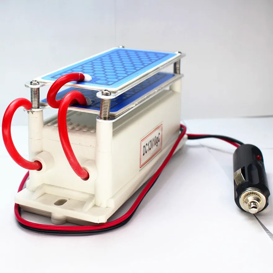 Koop Kevinleo 10G Ozon Generator 12V Auto Lange Laatste Lucht Schoon Draagbare Keramische Plaat Luchtreiniger Luchtsterilisator auto Ozon Ionisator