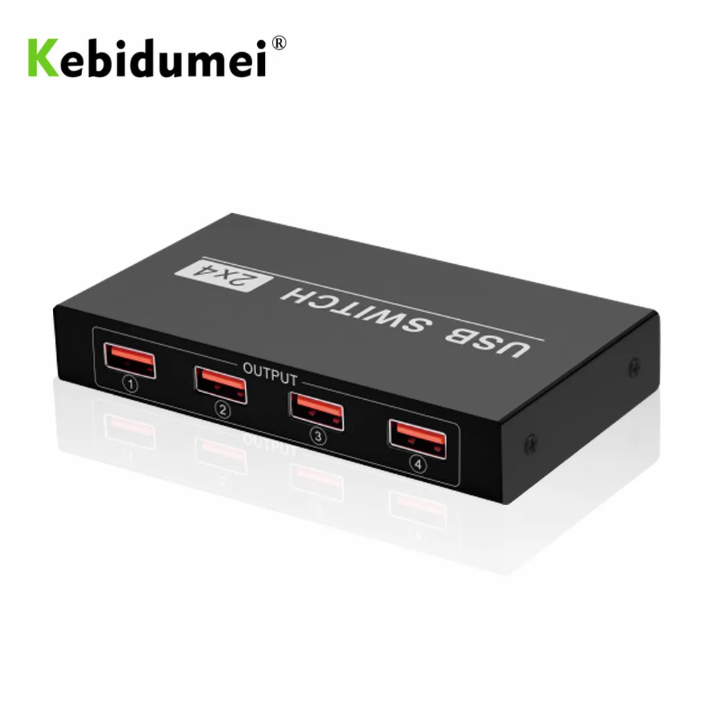 Переключатель kebidumei USB 2 0 переключатель KVM порта 4 устройства для совместного