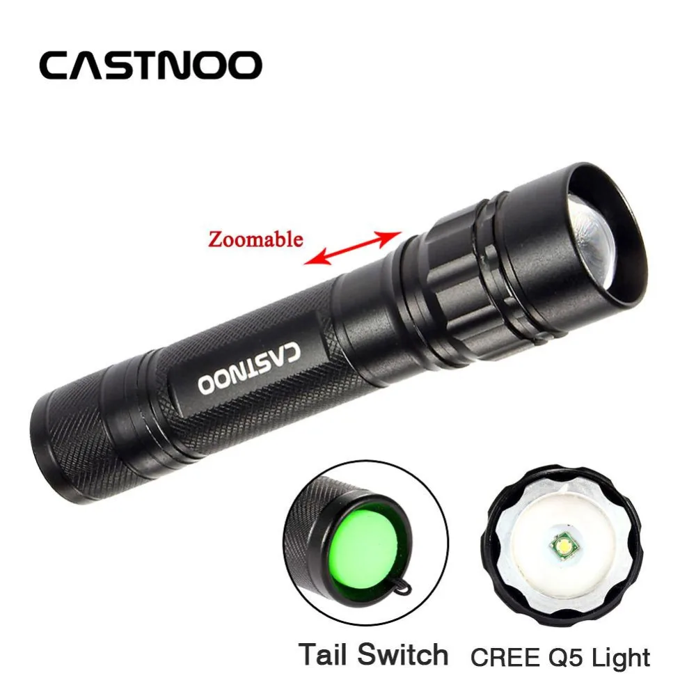 20000LM Castnoo Bright Light Q5 Mini LED Flashlight Camping Hunting Lamp PR