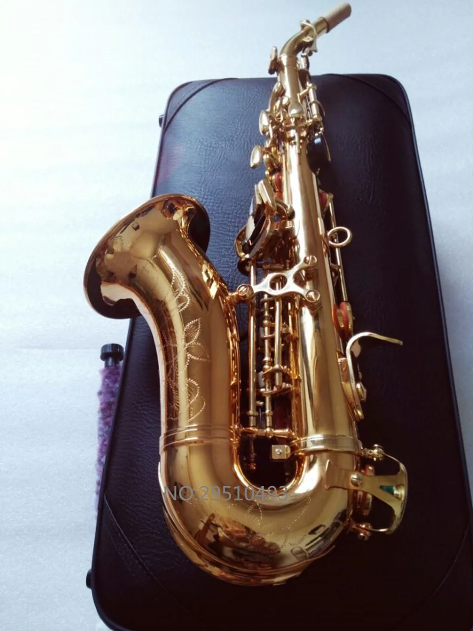 France Selmer R54 Curved Soprano Saxophone Electrophoresis Gold Professional level Musical Instruments for childrens and Adults