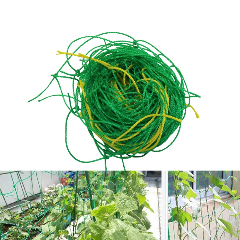 Garden Green Nylon Trellis Netting Support Climbing Bean Plant Net Grow Fence rA Garden Green Nylon Trellis Netting Support Climbing Bean Plant Net Grow Fence rA