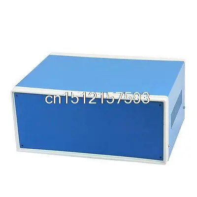 

9.8" x 7.5" x 4.3" Blue Metal Enclosure Project Case DIY Junction Box