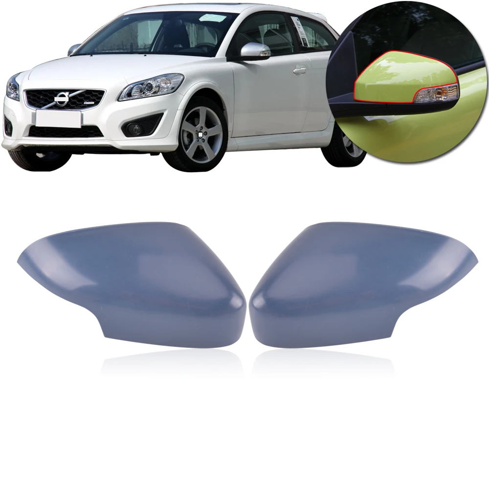 

CAPQX For Volvo C30 2010-2012 Outer rearview mirror cover rear mirror housing Cap Shell 39850573 Base Color not print any color