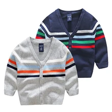 Мальчик v-образным вырезом свитер Новинка одежда на осень серия Han детская одежда Детский свитер