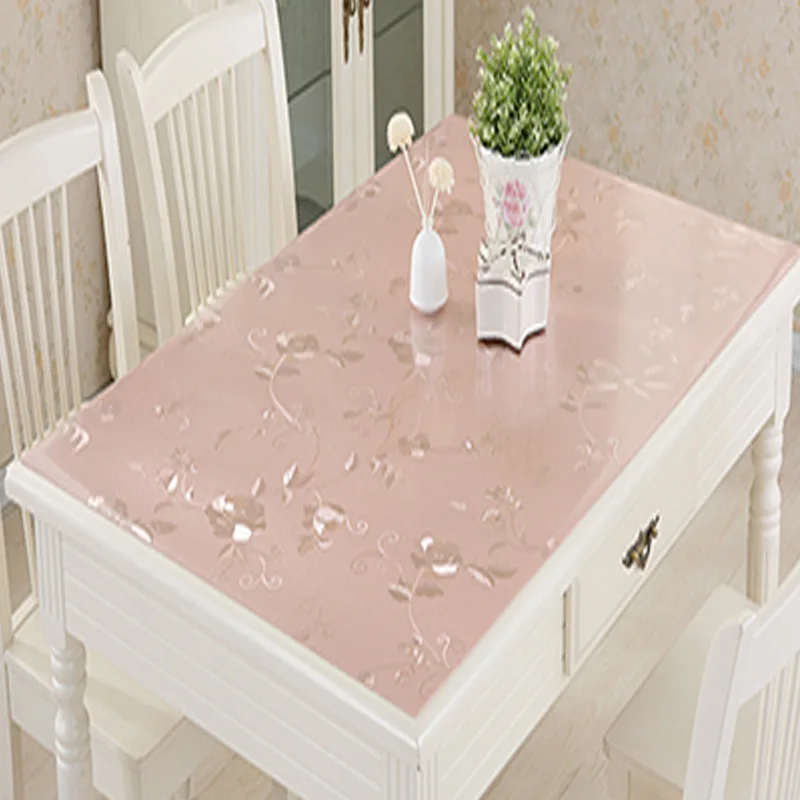  BALLE PVC Table Cover Transparent Table Cloth Protector Clear Plastic Tablecloth Mat Pad Soft Glass