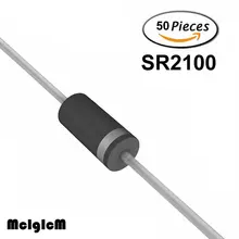 MCIGICM 50 шт. DO-15 2A 100 в диод Шоттки sr2100