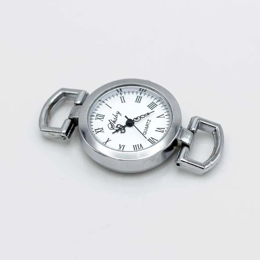 Shsby Diy личность серебряные часы Заголовок римскими цифрами Круглые Наручные часы стол core ремешок для часов аксессуары оптом