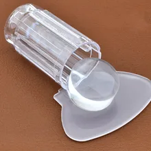 WiRinef 2 шт./компл. стемпер для ногтей прозрачный силиконовый ногти "сделай сам", Декоративный Лак Шаблон Уход за ногтями Штамповочный Инструмент комплект