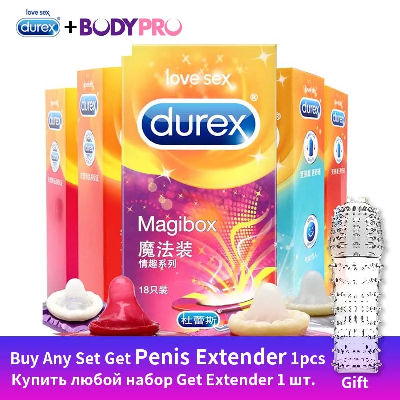 Презервативы Durex Magibox презервативы Pleasuremax теплые Tingle натуральный латекс XXL