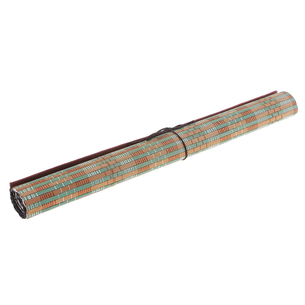 1Pcs Portable Pen Roll-up Pouch Chinese Bamboo Writing Brush Roll Bag Holder Case Pouch Calligraphy Tools