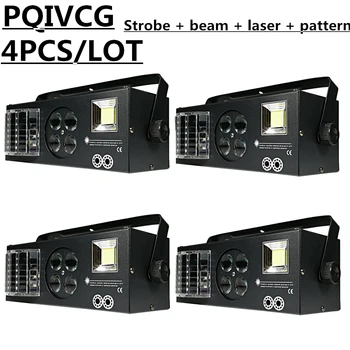 

4PCS/ 60W LED laser light, beam light , strobe light , pattern light 4in1 effect professional stage equipment