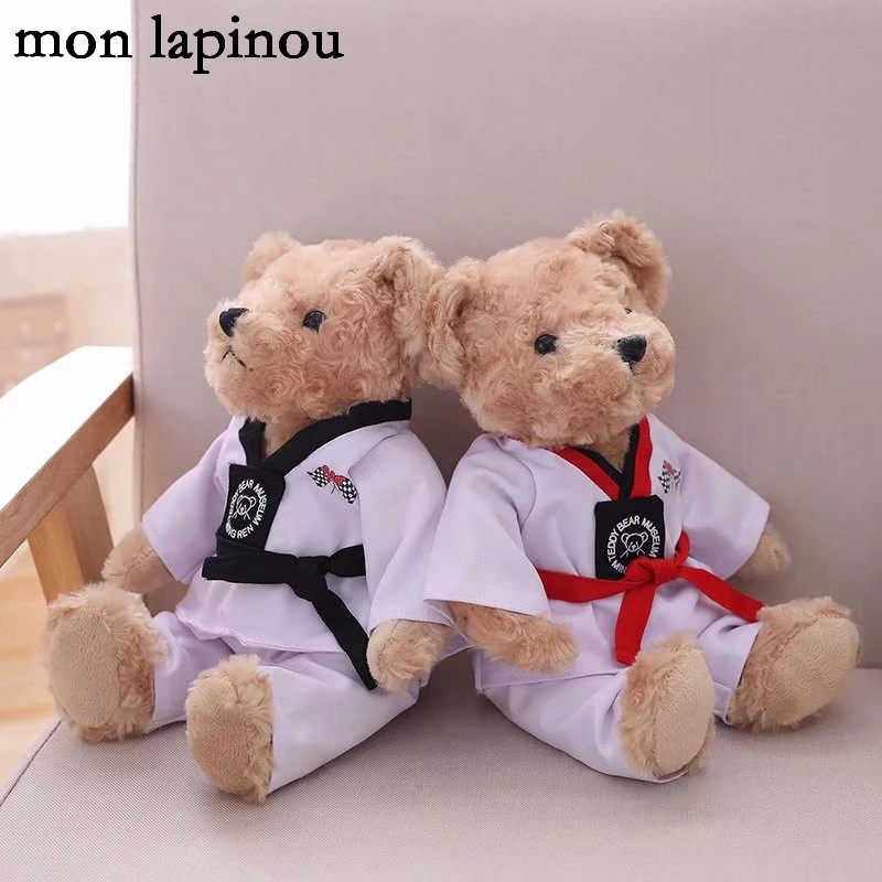 30センチ40センチクマぬいぐるみぬいぐるみ動物ソフト人形かわいいぬいぐるみテディベア摩耗テコンドー服カップルクマ子供のおもちゃ Aliexpress