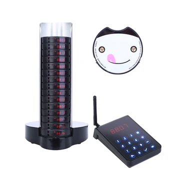 

Restaurant Pager System Paging System Wireless Buzzer System Video Demo CE FCC Full Water-proof Certified FM 15pcs Paging