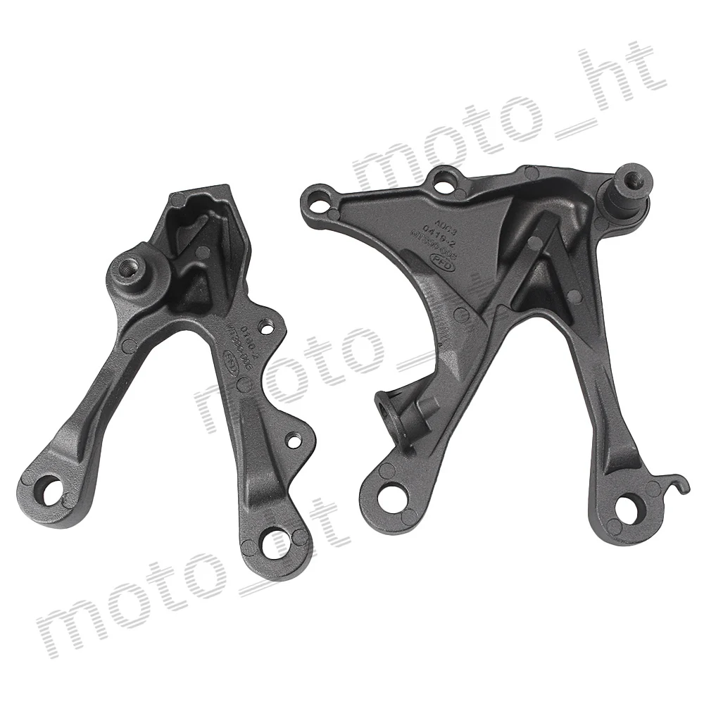 Aluminum Alloy NEW Motorcycle Rider Front Footpegs / Foot Pegs / Footrest Brackets for Kawasaki Ninja ZX-6R 2005 2006 2007 2008 Black 