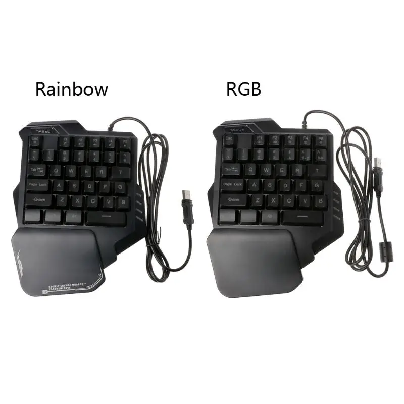 

G30 Wired 35 Keys Gaming Keypad LED Backlight One/Single Hand USB Wired Keyboards for PUGB LOL