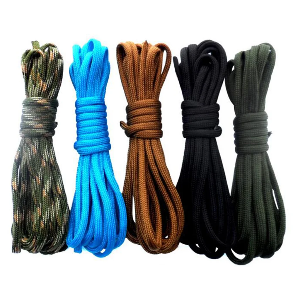 

25FT * 15pcs Mix Colors Paracord 550 Parachute Cord Rope Mil Spec Type III 7Strand Paracorde Outdoor Survival Camping Equipment