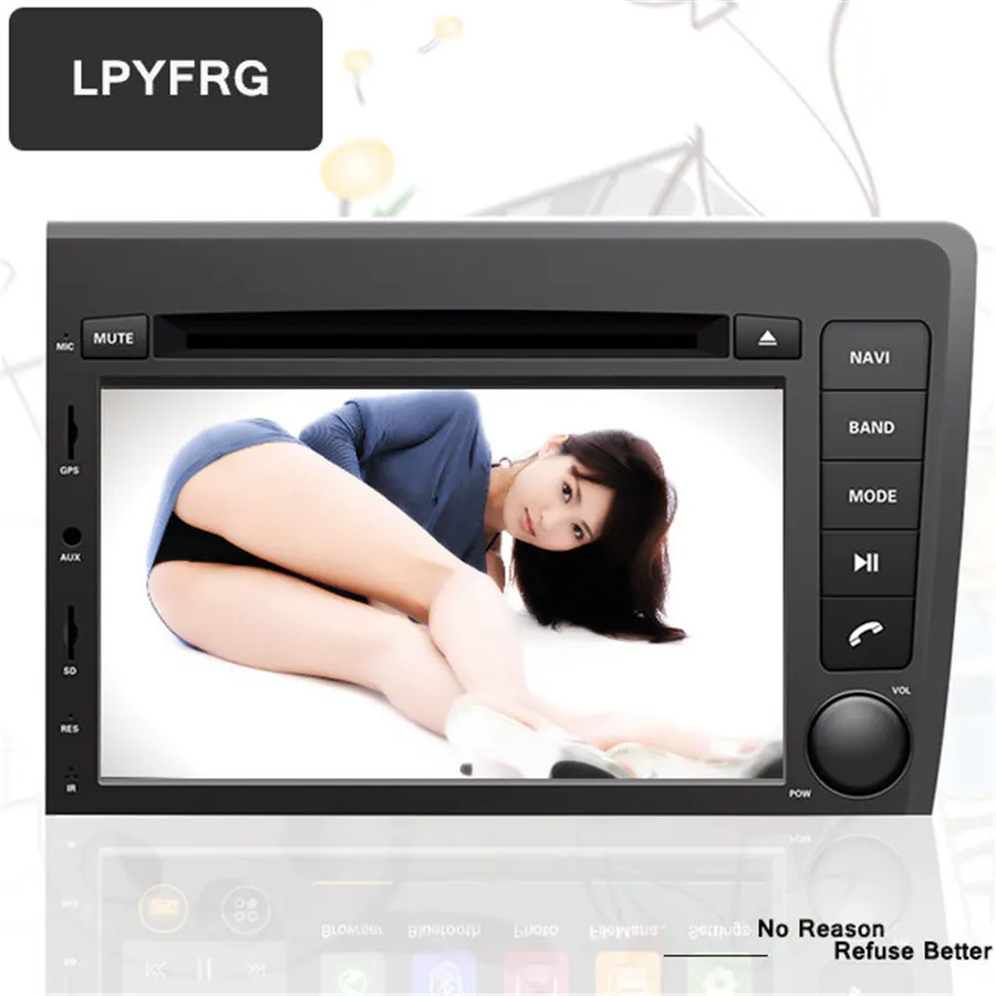 Discount Android 7.1 RAM 2G Car DVD CD Player Haed Unit For VOLVO S60 V70 XC70 2001-2004 Auto GPS Navigation Unit Multimedia 7 Inch 2DIN 1